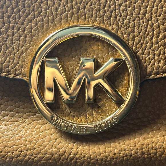 Michael Kors Brown and Gold Crossbody Bag - Picture 6 of 16